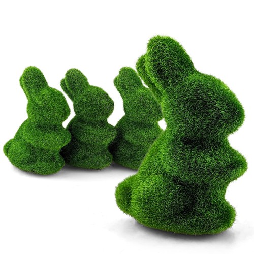 Oster hase deko figur grün - 4x,