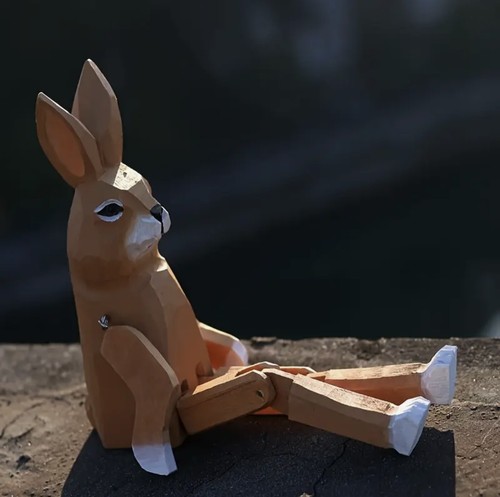 Hase osterhase deko aus holz - hase,