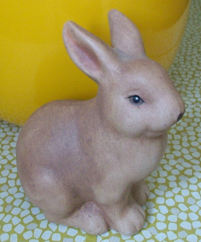 Osterhase hasenfigur sitzend - hasenfigur,