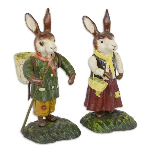 Paar gusseisenfiguren - paar,