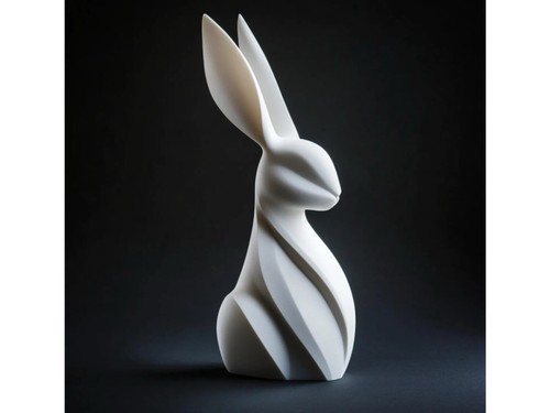 Osterhase skulptur ständer - osterhase,