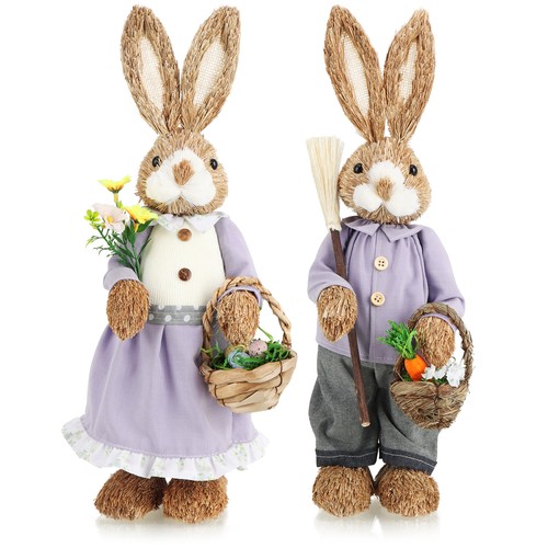 Stroh osterhase handgemacht - osterhase,