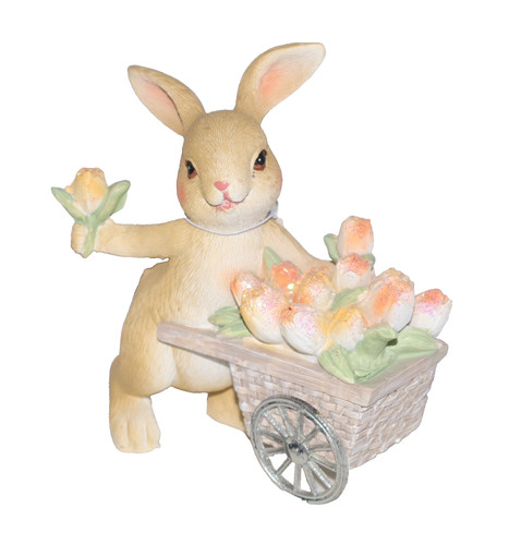 Deko hase osterhase karre - deko,