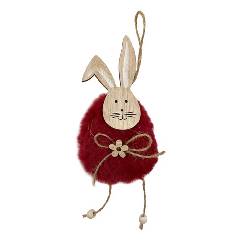 Osterhase plüsch rot - osterhase, zum