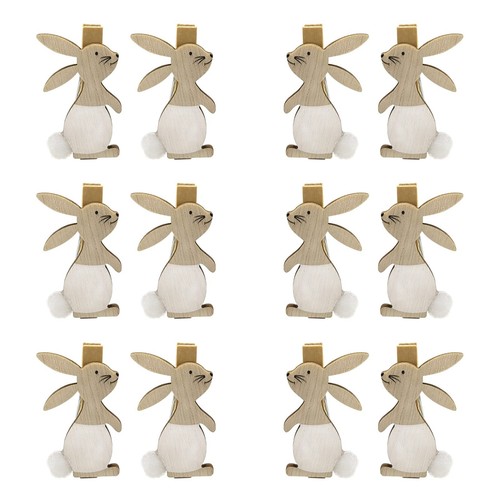 Ostern holzklammern osterhase - ostern,
